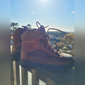 Carhartt Leather Steel Toe Brown Boots Men Size 9